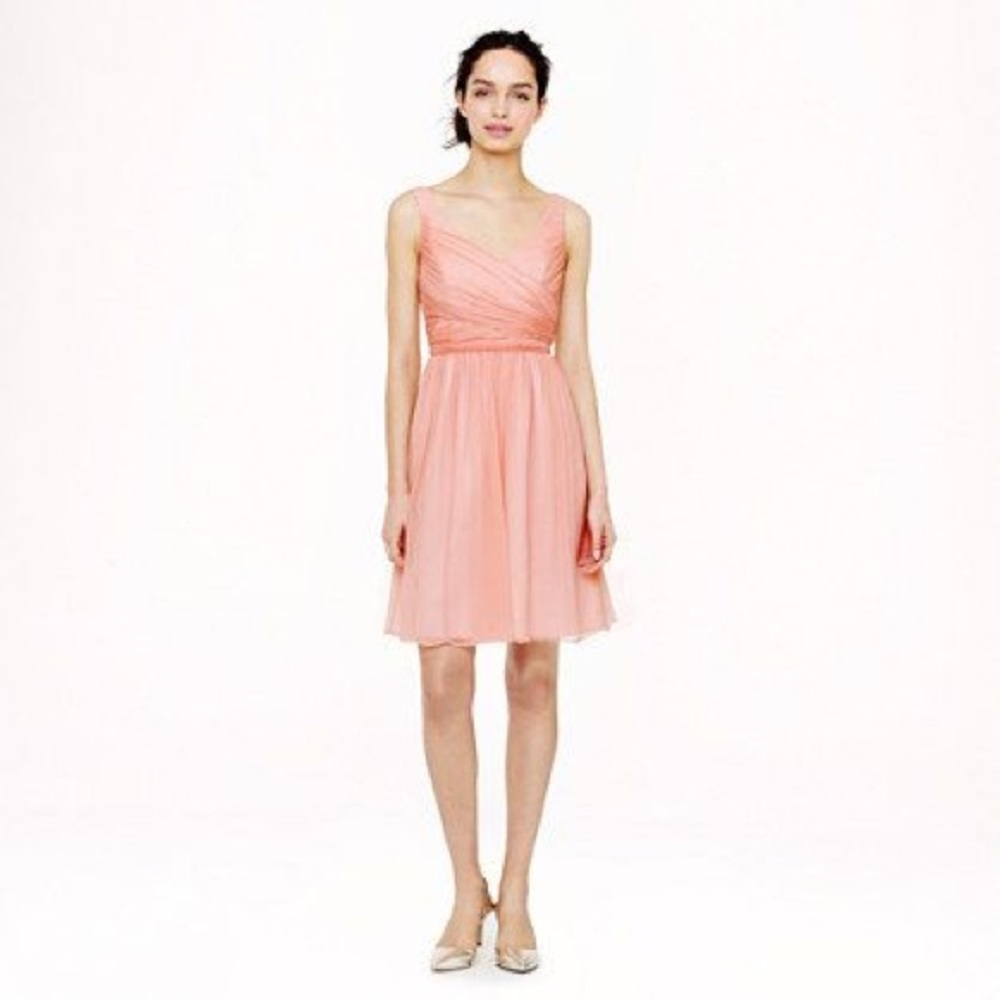 Jcrew Silk Chiffon Dress